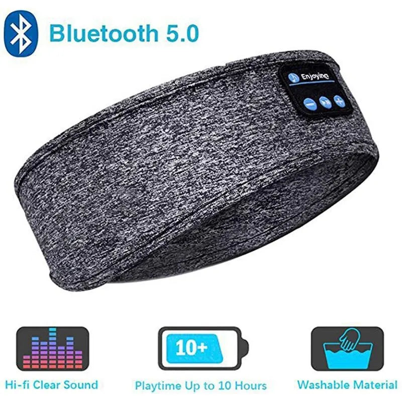 Bluetooth Sleep Headband – Wireless HD Stereo Headphones for Sleep, Workouts & Travel (10-Hour Battery)